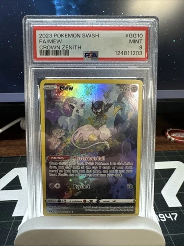 Pokemon Mew Crown Zenith Galarian Gallery Full Art #GG10/GG70 PSA 9 Mint