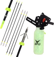 Archery Bow Fishing Reel Kit Bowfishing Reel with Bowfishing Arrows Set Fibergla