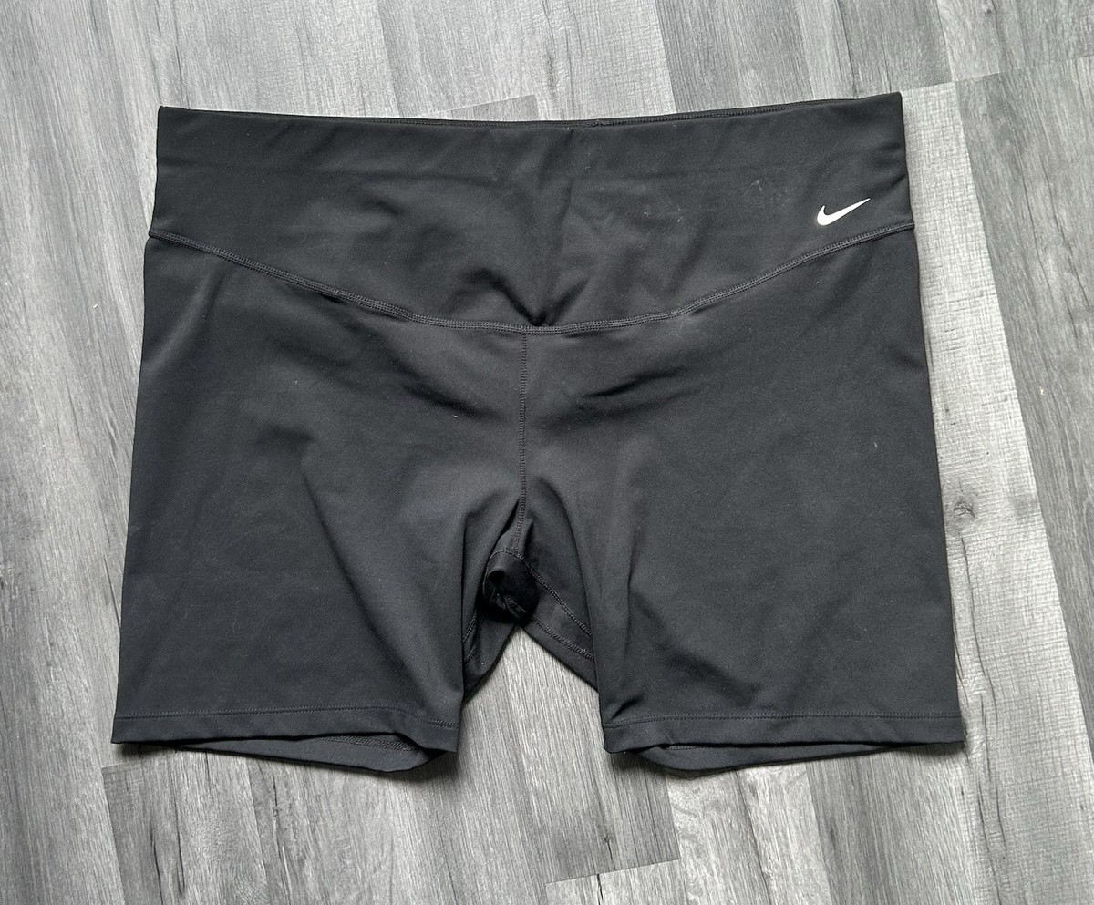 Nike one Women's 3XL Dry-Fit Compression Shorts Black Dry-Fit Plus Size  Running