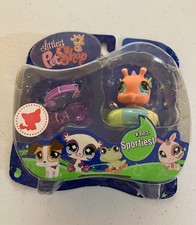 Littlest Pet Shop Portable Pets #802 Seahorse Sportiest Playset 2008 NIP