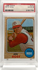 1968 Topps Pete Rose #230 PSA 2 Good Cincinnati Reds HOF Vintage Baseball Card