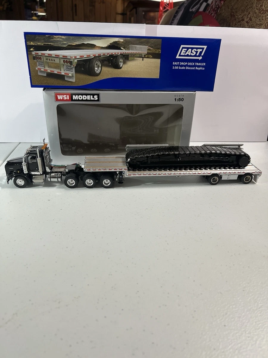 Miniature Drake 1/50 – Kenworth T909 Tracteur 6x4, Jaune, WSI, Mint Boîte