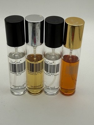 Bundle of 4 travel size perfume sprays Authentic Items Exactly As Pictured.