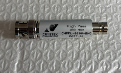 Crystek Corporation CHPFL-0100-BNC RF FILTER HI PASS 100MHZ INLINE