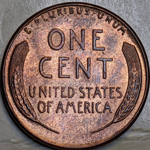 1957 D Lincoln Wheat Cent Error BIE Penny DDR Dots Doubled Die Bright Red Gem - Picture 8 of 8
