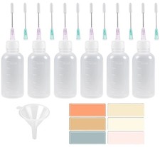 6 Pack Needle Tip Squeeze Bottle 50mL,Precision Gun Oil Bottle, Needle Oiler