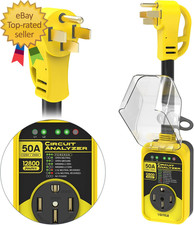 RV Surge Protector 50 Amp 12800 Joules RV Circuit Analyzer Full Protection