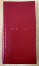 BRITISH AIRWAYS CONCORDE RED LEATHERETTE  BLANK NOTEBOOK WITH PENCIL NOTEPAD