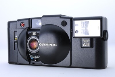 [Tested Working] Olympus XA2 A11 Black 35mm Point & Shoot Film Camera From Japan