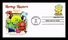 US COVER FIRST DAY OF ISSUE MESSAGE MONSTERS YELLOW WITH RED SPOTS MONSTER