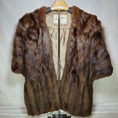 Vintage Mink Shawl Capelet By Spear & Picardi Fur Label Authority L712583 - Picture 2 of 20