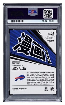 2025 Panini Prizm - Manga Vertical Josh Allen #10 for sale online