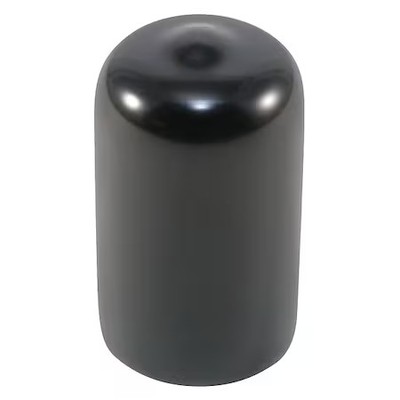 Caplugs Vc-500-16 99190153 Vinyl Cap, Black, Vinyl 500 Pk