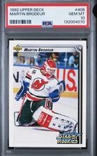 1992-93 Upper Deck - Star Rookies Martin Brodeur #408 PSA 10