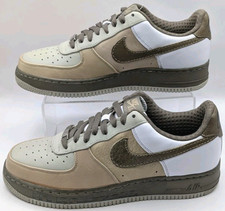 Nike Air Force 1 Premium 07 Brown White Men's Shoes Sneakers size 10 NEW RARE