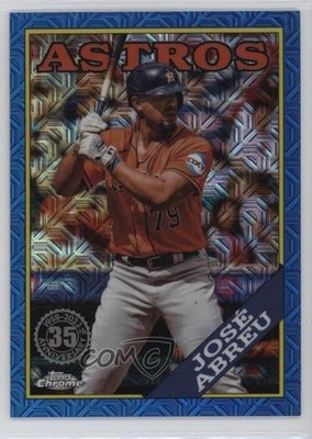 2023 Update 1988 Topps Chrome Silver Pack Mojo Blue Refractor Jose Abreu u6m