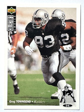 GREG TOWNSEND Los Angeles Raiders 1994 Upper Deck Collector's Choice Card #224