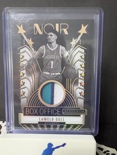 LaMelo Ball Charlotte Hornets Match Worn Patch 4/5! SSP Panini Noir Basketball