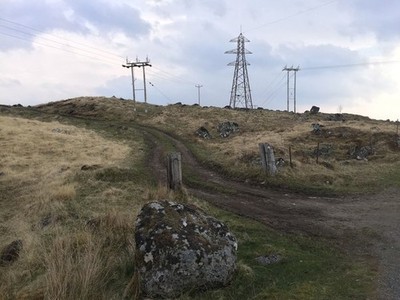 Photo 6x4 Electric infrastructure Doire na h-Innes Near Rannoch station c2017