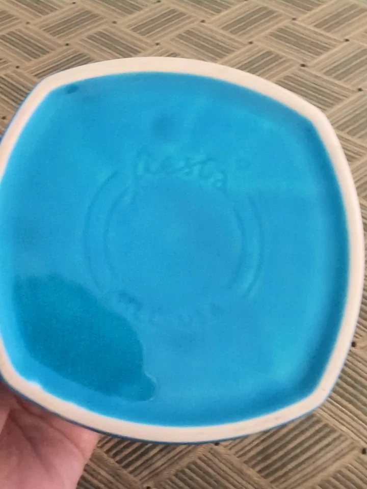 HLC Fiesta Ware 方形底部汤谷物碗蓝色 — 第 4/4 张图片