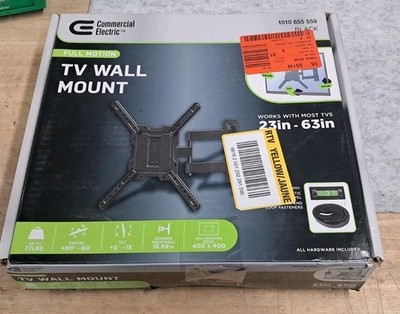 Commercial Electric-Full Motion TV Wall Mount Bracket for 23'' - 63'' TVs