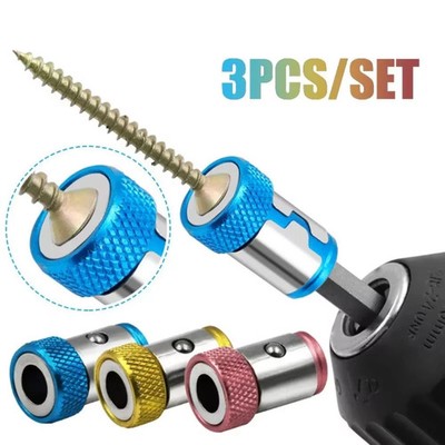 Screwdriver Head Magnetic Ring Pivoting Bit Tip Screw Holder Magnetizer New