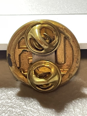 Vintage WW2 U.S. Army Collar Clutch Back Insignia Pin #031525-11