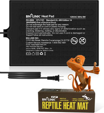 Reptile Heat Pad 6"X8" 8W for 10-20Gal under Tank Terrarium Heating Mat Waterpro