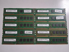 LOT of 10 Micron 4GB PC3-12800u DDR3-1600MHz ...