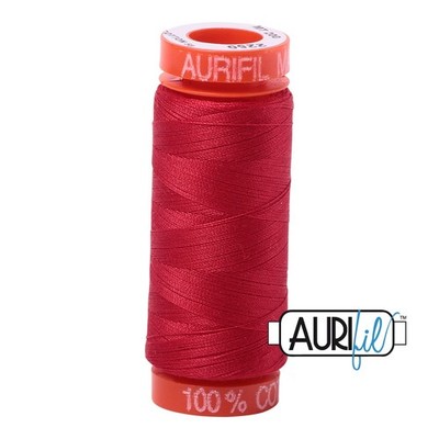 Aurifil 50wt Baumwolle kleine Spule Faden - rot - 5A00319H-1H2Y7