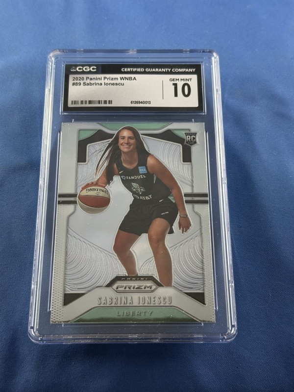 2020 Sabrina Ionescu Rookie !! #89 Panini Prizm CGC 10 GEM MINT Graded !!!