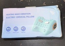 Open Box Neck Massager w Heat Vibration Cervical Traction Pillow Pain Relief USB