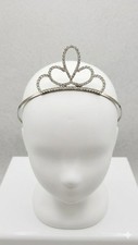Girls Rhinestone Tiara Headband Silver Crystal Princess Crown Hair Accessories