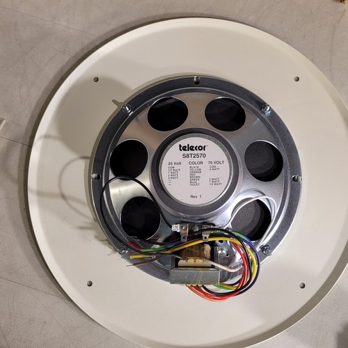 Telecor S8T2570 Rev 1 8″ Loudspeaker w/ Voltage Transformer and Speaker ...