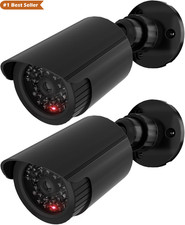 Bullet Dummy Fake Surveillance Security CCTV Dome Camera Indoor Outdoor with One