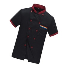Short Sleeve Catering Breathable Casual Kitchen Uniform for Bakery