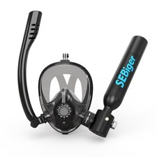 Snorkel Mask Mini Scuba Tank 0.5L Up to 6 Minutes Underwater Breath Within 10...