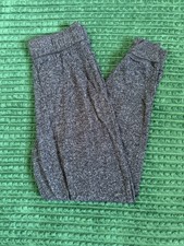 Aerie Joggers XS High Waisted Heather Charcoal Gray Lounge Pants Pockets Soft