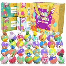 Bath Bombs for Kids with Surprise Inside, 32 Pack Kids Bath Bombs with Land ...