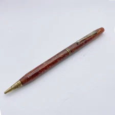 Vintage Eagle Pencil Co. Orange Patterned Twist Mechanical Pencil