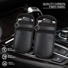 RFID BLOCKING CAGE 2X CAR KEY SIGNAL BLOCKER FARADAY POUCH CASE FOB KEYLESS