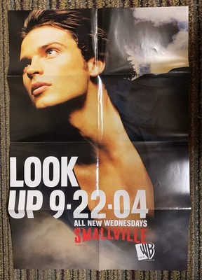 SMALLVILLE WB PROMO POSTER (2004) Warner Bros.; Tom Welling/Superman; New