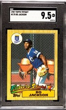Topps 1987 Tiffany Future Stars Bo Jackson #170 SGC 9.5 Kansas City Royals