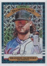2019 Donruss Optic Diamond Kings Teal Velocity Prizm 22/35 Brandon Crawford 2r8