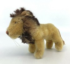 Steiff Leo Lion standing 1960s Mohair Plush 10cm 4in no ID Vintage