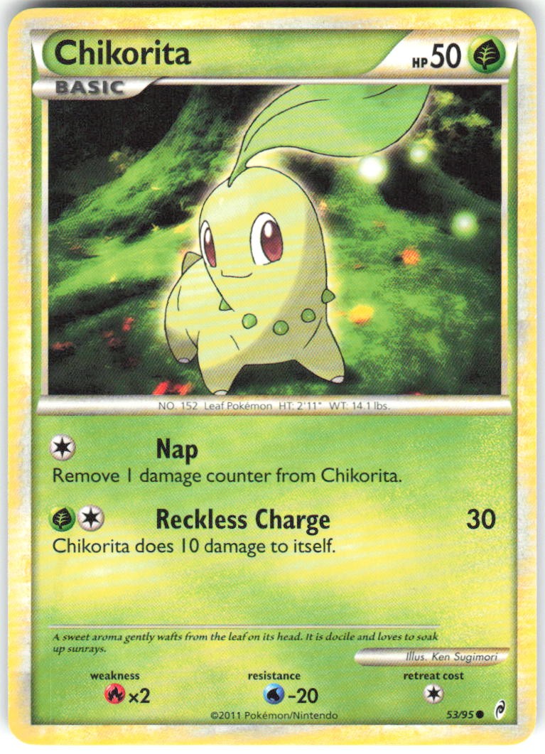 Chikorita 53/95 Call of Legends Pokemon MP