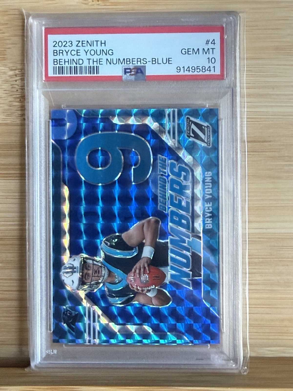 Bryce Young Panini Zenith Behind the Numbers #4 Blue