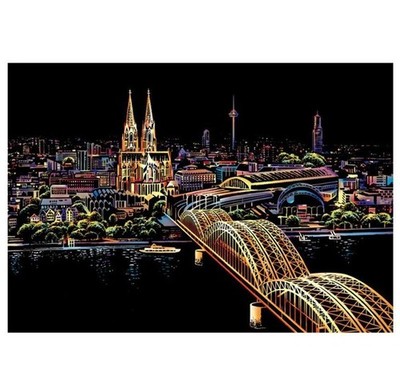 Kölner Domzauber Rubbellos 40x28 cm