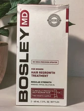 BOSLEY MD for WOMEN Hair Regrowth Treatment 2 Month Supply Regular Strength NIB