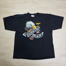 Miller Genuine Draft Eagle Graphic T Shirt Black Summerfest 90s Vintage Mens XL